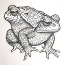 toad like Gamabunta tattoo design idea