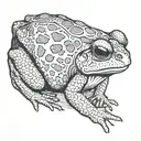 toad like Gamabunta tattoo design idea
