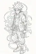 Naruto tattoo design idea