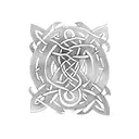 celtic snake tattoo design idea