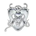 celtic snake tattoo design idea