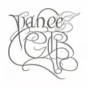 name of my daughter Jip tattoo design idea