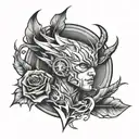 Flash tattoo design idea