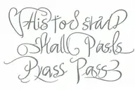 "this too shall pass written tattoo design idea