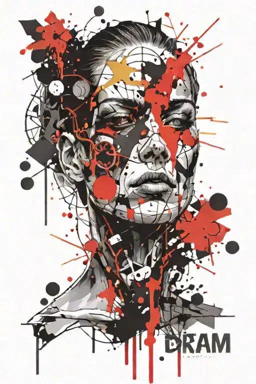 dream ans sciences tattoo design idea