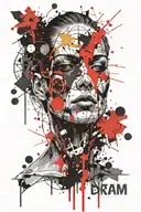 dream ans sciences tattoo design idea