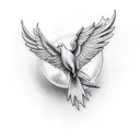Dove tattoo design idea