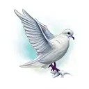 Dove tattoo design idea