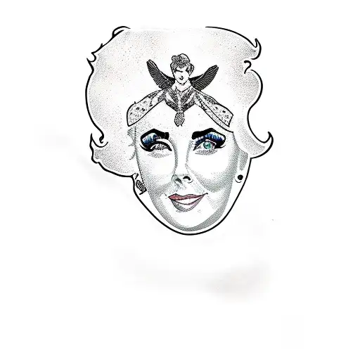 elizabeth taylor tattoo design idea