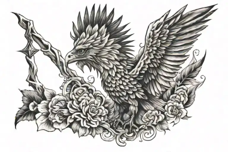 ave fenix tattoo design idea