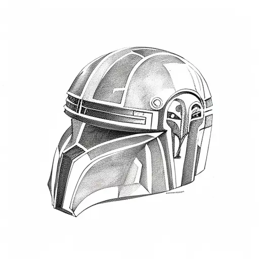 Mandalorian  tattoo design idea