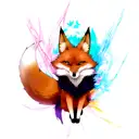 Fox tattoo design idea