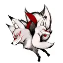Fox tattoo design idea