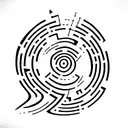 labyrinth tattoo design idea