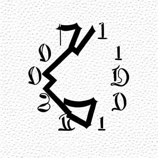 tho dates, in roman numbers one below the other. tattoo design idea