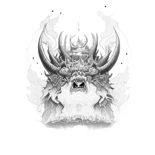 behemoth with iphone 13 pro max tattoo design idea