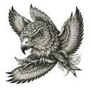 nativer american thigh tattoo tattoo design idea