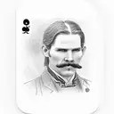 Playing cards featuring Wyatt Earp and Doc Holliday tattoo design idea
