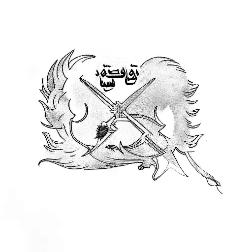 the emblem of the islamic state of iraq tattoo design idea