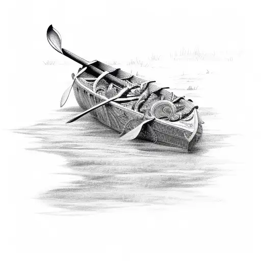 oar tattoo design idea