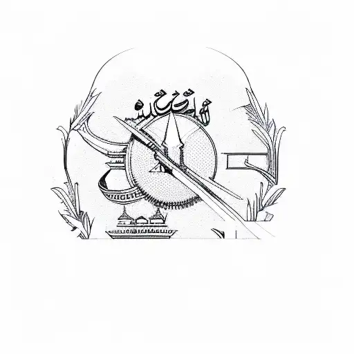 the emblem of the islamic state of iraq tattoo design idea