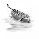 oar tattoo design idea