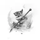 oar tattoo design idea