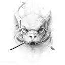 oar tattoo design idea