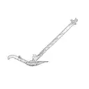 plow and oar tattoo design idea