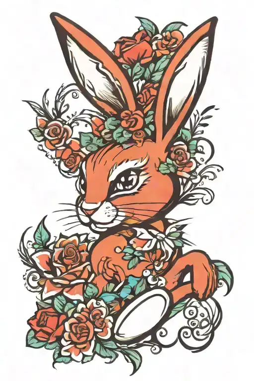 playboy bunny logo tattoo design idea