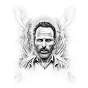 the walking dead rick grimes tattoo design idea
