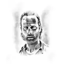the walking dead rick grimes tattoo design idea