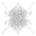 A stylized DNA double helix with the phi symbol tattoo design idea