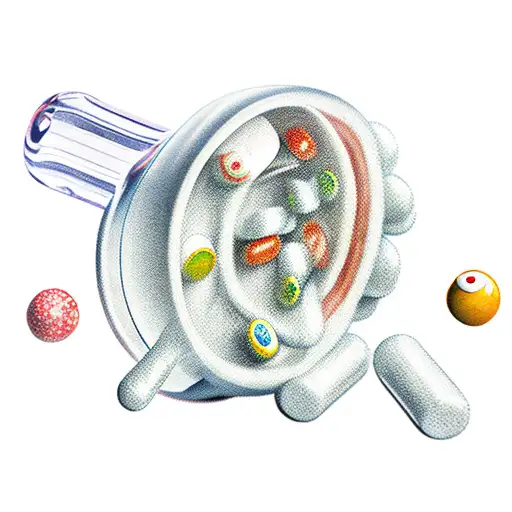 poppin pills tattoo design idea