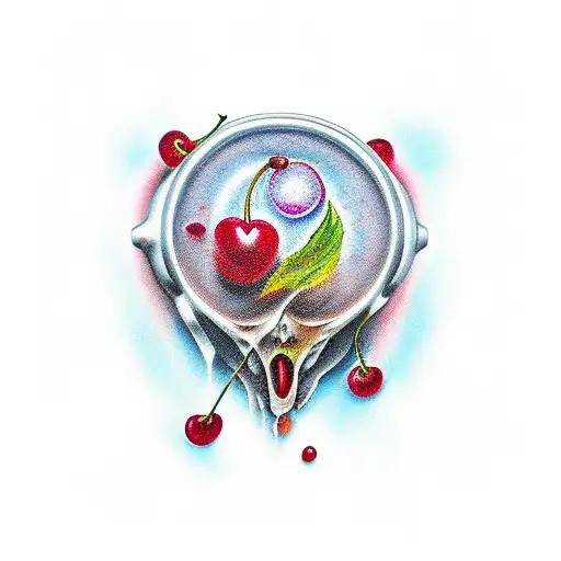 ruby da cherry tattoo design idea