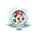 poppin pills tattoo design idea