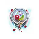 ruby da cherry tattoo design idea