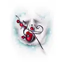 ruby da cherry tattoo design idea