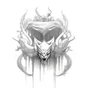 siren body tattoo design idea