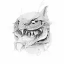 tripping tattoo design idea