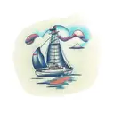 floating grassland  tattoo design idea