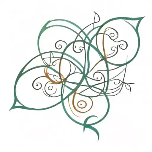 amalgamation of the names Vishal and Khyati in latin tattoo design idea