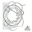 amalgamation of the names Vishal and Khyati  tattoo design idea