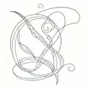 amalgamation of the names Vishal and Khyati  tattoo design idea