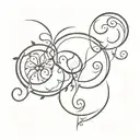 amalgamation of the names Vishal and Khyati in latin tattoo design idea