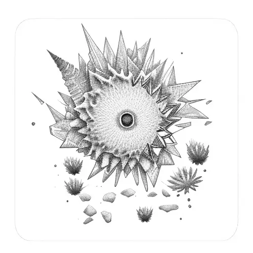 lighthouse as a base and incorporating a South African protea, a New Zealand fern and chilean star tattoo design idea