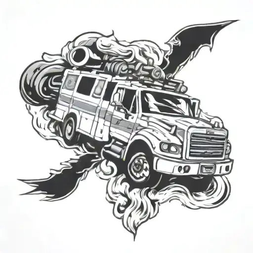 firefighter  tattoo design idea