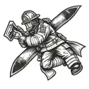 firefighter  tattoo design idea