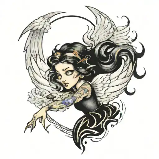 angel dust  tattoo design idea