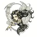 angel dust  tattoo design idea